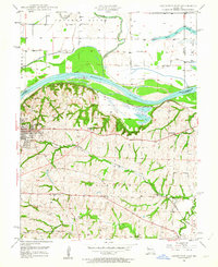 1949 Map of Lexington, MO, 1963 Print