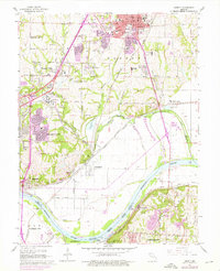 Download a high-resolution, GPS-compatible USGS topo map for Liberty, MO (1976 edition)