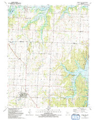 Download a high-resolution, GPS-compatible USGS topo map for Lowry City, MO (1992 edition)