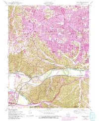 Download a high-resolution, GPS-compatible USGS topo map for Manchester, MO (1993 edition)