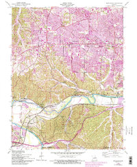 Download a high-resolution, GPS-compatible USGS topo map for Manchester, MO (1993 edition)