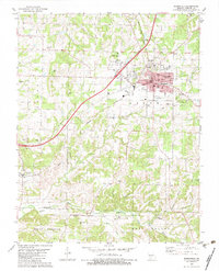 Download a high-resolution, GPS-compatible USGS topo map for Marshfield, MO (1983 edition)