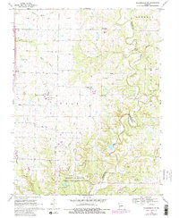 Download a high-resolution, GPS-compatible USGS topo map for Millersburg SW, MO (1982 edition)