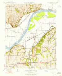Download a high-resolution, GPS-compatible USGS topo map for Missouri City, MO (1955 edition)