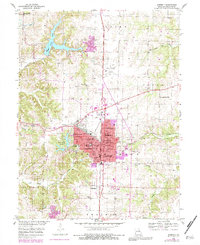 Download a high-resolution, GPS-compatible USGS topo map for Moberly, MO (1983 edition)