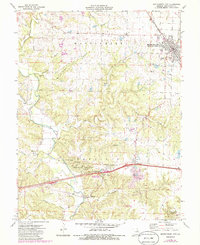 Download a high-resolution, GPS-compatible USGS topo map for Montgomery City, MO (1986 edition)