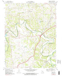 Download a high-resolution, GPS-compatible USGS topo map for Moselle, MO (1983 edition)