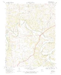 1969 Map of Moselle, 1983 Print
