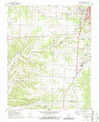 Download a high-resolution, GPS-compatible USGS topo map for Neosho West, MO (1986 edition)