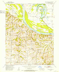 preview thumbnail of historical topo map of Saline County, MO in 1951