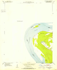 1951 Map of New Madrid, MO, 1953 Print
