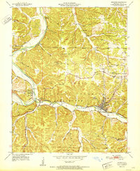 Download a high-resolution, GPS-compatible USGS topo map for Newburg, MO (1951 edition)