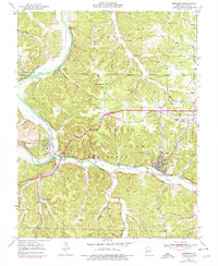 Download a high-resolution, GPS-compatible USGS topo map for Newburg, MO (1977 edition)