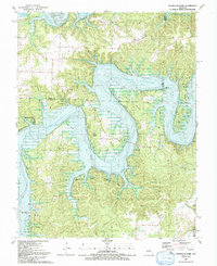 Download a high-resolution, GPS-compatible USGS topo map for Ninnescah Park, MO (1991 edition)