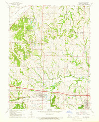 Download a high-resolution, GPS-compatible USGS topo map for Oak Grove, MO (1966 edition)
