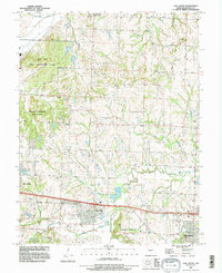 Download a high-resolution, GPS-compatible USGS topo map for Oak Grove, MO (1995 edition)