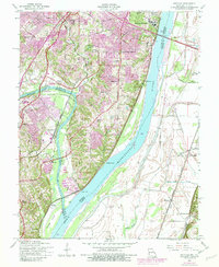 Download a high-resolution, GPS-compatible USGS topo map for Oakville, MO (1982 edition)