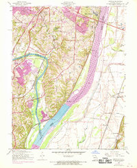 Download a high-resolution, GPS-compatible USGS topo map for Oakville, MO (1969 edition)