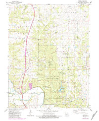 Download a high-resolution, GPS-compatible USGS topo map for Okete, MO (1984 edition)