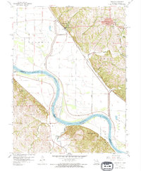 Download a high-resolution, GPS-compatible USGS topo map for Oregon, MO (1975 edition)