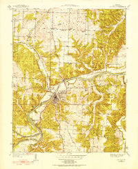 Download a high-resolution, GPS-compatible USGS topo map for Osceola, MO (1952 edition)