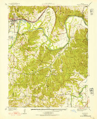 Download a high-resolution, GPS-compatible USGS topo map for Pacific, MO (1937 edition)