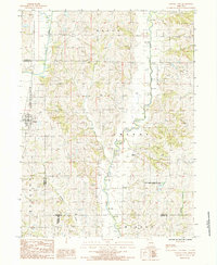 1984 Map of Parnell, MO, 1985 Print