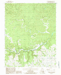 preview thumbnail of historical topo map of Oregon County, MO in 1984