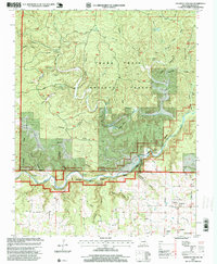 preview thumbnail of historical topo map of Oregon County, MO in 1997