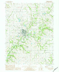 Download a high-resolution, GPS-compatible USGS topo map for Plattsburg, MO (1984 edition)