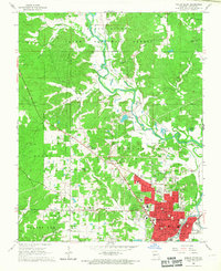 preview thumbnail of historical topo map of Poplar Bluff, MO in 1966