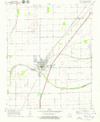 1971 Map of Portageville, MO, 1979 Print
