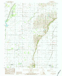Download a high-resolution, GPS-compatible USGS topo map for Powe, MO (1984 edition)