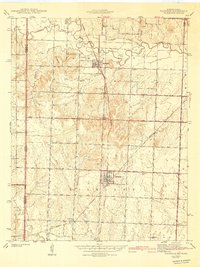 Download a high-resolution, GPS-compatible USGS topo map for Richards, MO (1942 edition)
