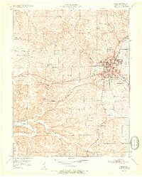 preview thumbnail of historical topo map of Rolla, MO in 1951
