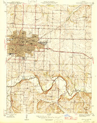 Download a high-resolution, GPS-compatible USGS topo map for Sedalia East, MO (1946 edition)