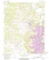 preview thumbnail of historical topo map of Stockton, MO in 1956