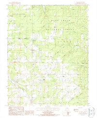 preview thumbnail of historical topo map of Texas County, MO in 1987