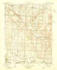 preview thumbnail of historical topo map of St. Clair County, MO in 1955
