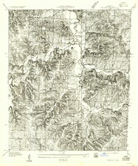 preview thumbnail of historical topo map of Jackson County, MO in 1955