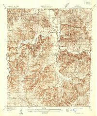 preview thumbnail of historical topo map of Jackson County, MO in 1935
