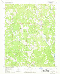 preview thumbnail of historical topo map of Ozark County, MO in 1968