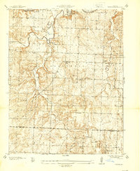 preview thumbnail of historical topo map of St. Clair County, MO in 1937