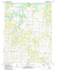 preview thumbnail of historical topo map of St. Clair County, MO in 1991
