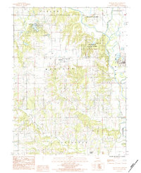 preview thumbnail of historical topo map of Grundy County, MO in 1984