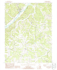 preview thumbnail of historical topo map of Tuscumbia, MO in 1987