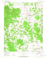Download a high-resolution, GPS-compatible USGS topo map for Urbana, MO (1967 edition)