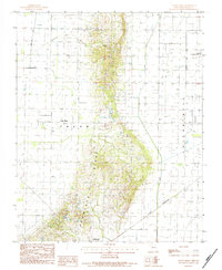 preview thumbnail of historical topo map of Dunklin County, MO in 1984
