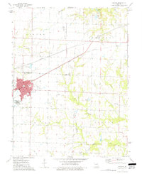 Download a high-resolution, GPS-compatible USGS topo map for Vandalia, MO (1977 edition)