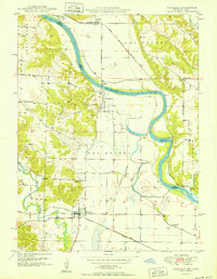 Download a high-resolution, GPS-compatible USGS topo map for Wayland, MO (1950 edition)